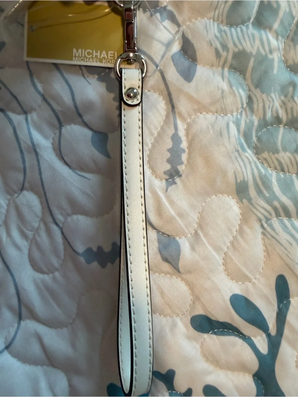 Michael Kors Hot Pink TRAVEL Logo Zip Wristlet Wallet